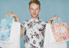 Handsome Man Holding Multiple Shopping Bags Psd