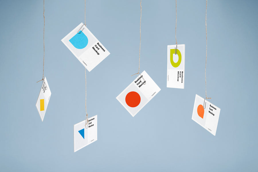 Hanging Business Card Mockups