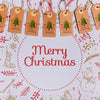 Hanging Cardboard Christmas Labels Design Psd