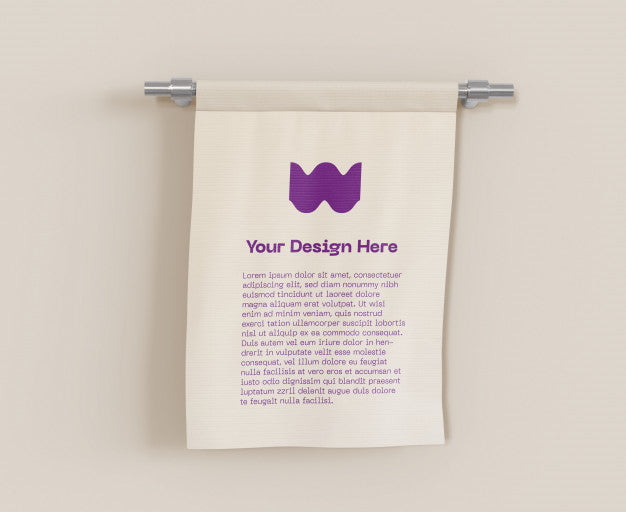 Hanging Pennant Mockup Psd