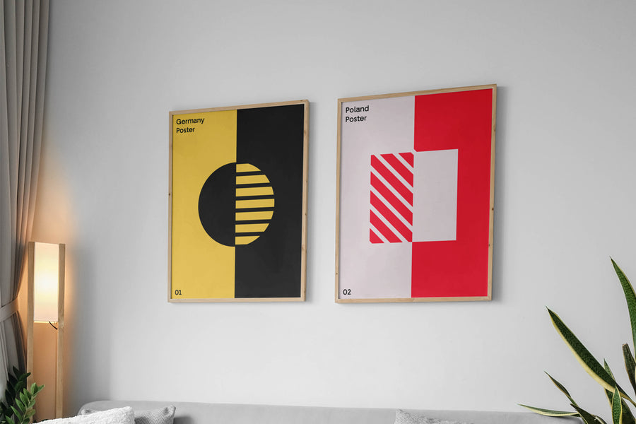 Hanging Posters Mockup
