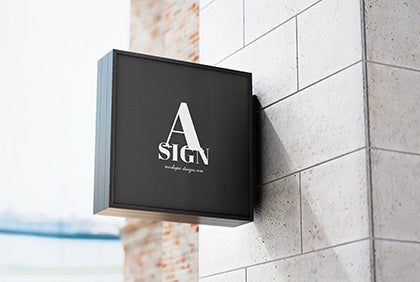 Hanging Sign Mockup