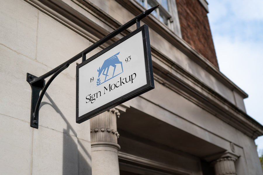 Hanging Sign Mockup