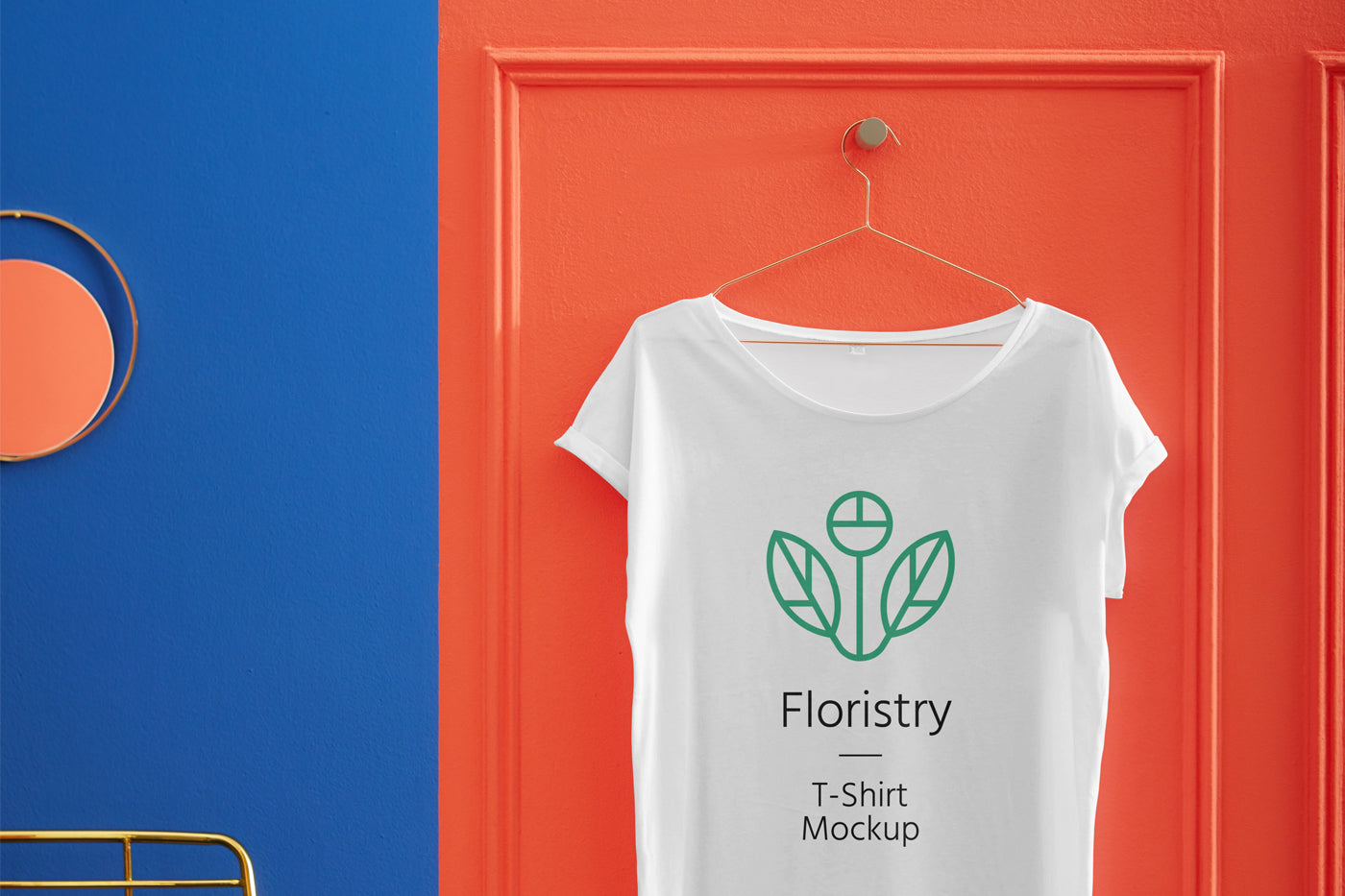 Hanging T-Shirt Psd Mockup