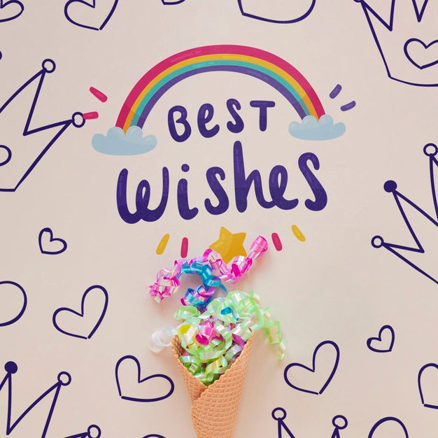 Happy Birthday Concept Mock-Up Psd