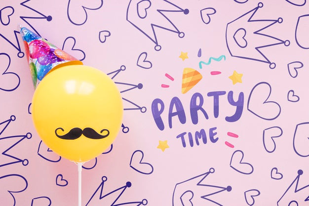 Happy Birthday Concept Mock-Up Psd