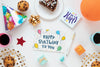 Happy Birthday Concept Mock-Up Psd