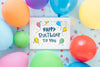 Happy Birthday Concept Mock-Up Psd