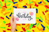 Happy Birthday Message On Paper Sheet Psd