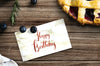 Happy Birthday Message With A Pie Mockup