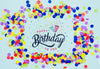 Happy Birthday To You Confetti Frame Shape Psd