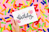 Happy Birthday Wish On Paper Sheet Psd