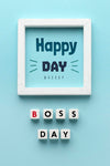 Happy Boss'S Day With Frame Psd