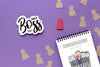 Happy Boss'S Day With Notebook Psd