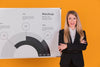 Happy Business Woman Woman Concept Mock-Up Psd