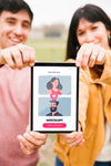 Happy Couple Concept Mock-Up Psd
