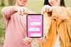 Happy Couple Concept Mock-Up Psd