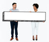 Happy Diverse People Holding An Empty Board