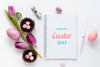 Happy Easter Concept Mock-Up Psd