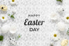 Happy Easter Concept Mock-Up Psd