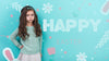 Happy Easter Day Mockup With Girl Psd