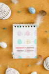 Happy Easter Notepad Mock-Up Psd