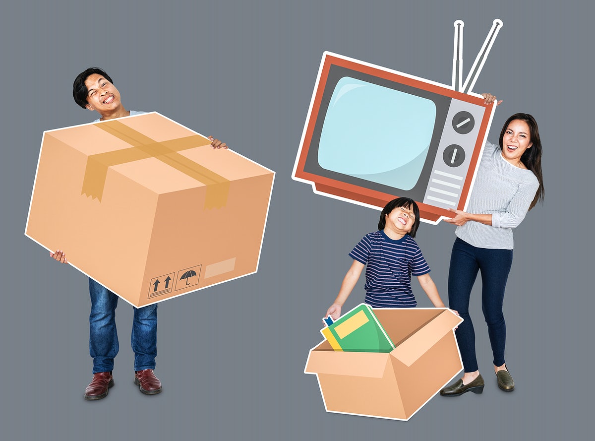 Happy Family Moving Into A New Home