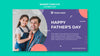 Happy Father'S Day Concept Banner Template Mock-Up Psd