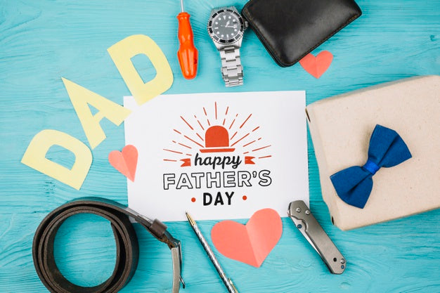 Happy Father'S Day Concept Mock-Up Psd