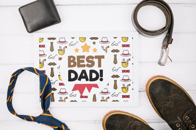 Happy Father'S Day Concept Mock-Up Psd