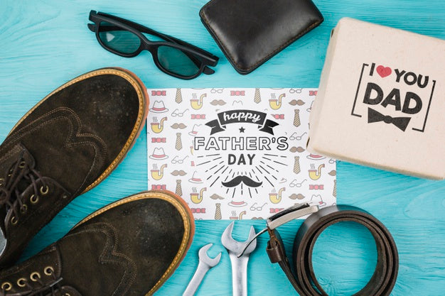 Happy Father'S Day Concept Mock-Up Psd
