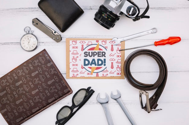Happy Father'S Day Concept Mock-Up Psd