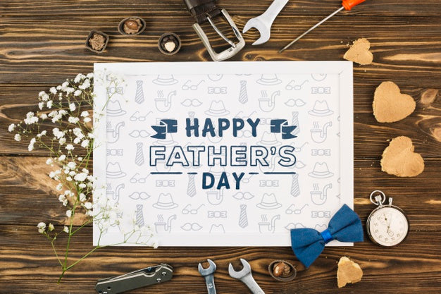 Happy Father'S Day Concept Mock-Up Psd