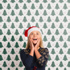 Happy Girl Wearing Santa Claus Hat Psd