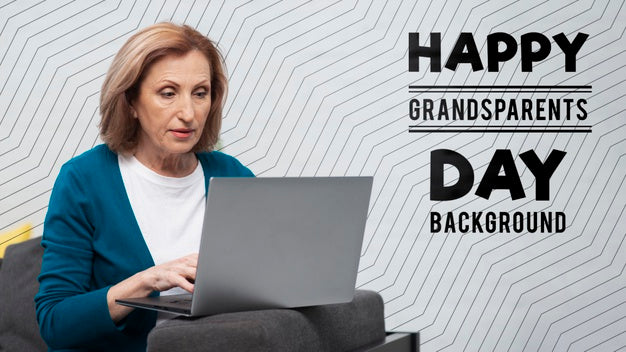 Happy Grandparent'S Day Concept Psd