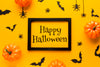 Happy Halloween Day With Mock-Up Psd