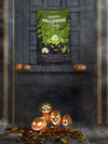Happy Halloween Party With Melting Cauldron And Pumpkins Psd