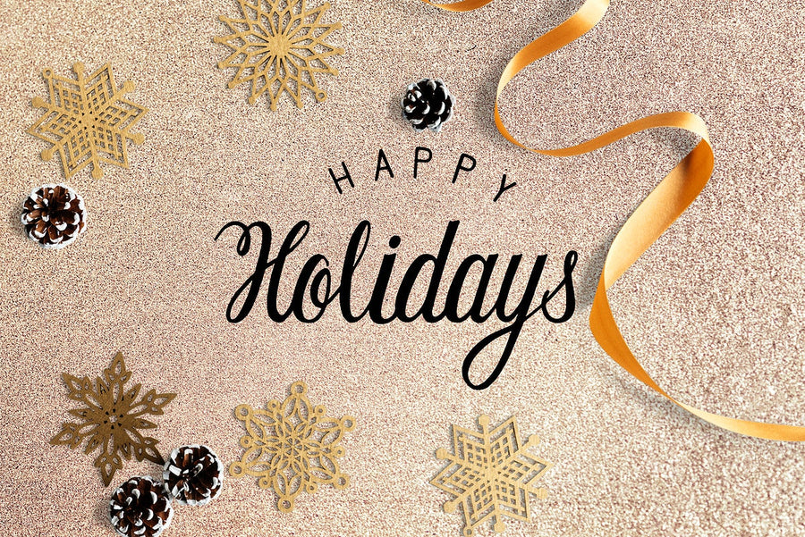 Happy Holidays Greeting Design Mockup