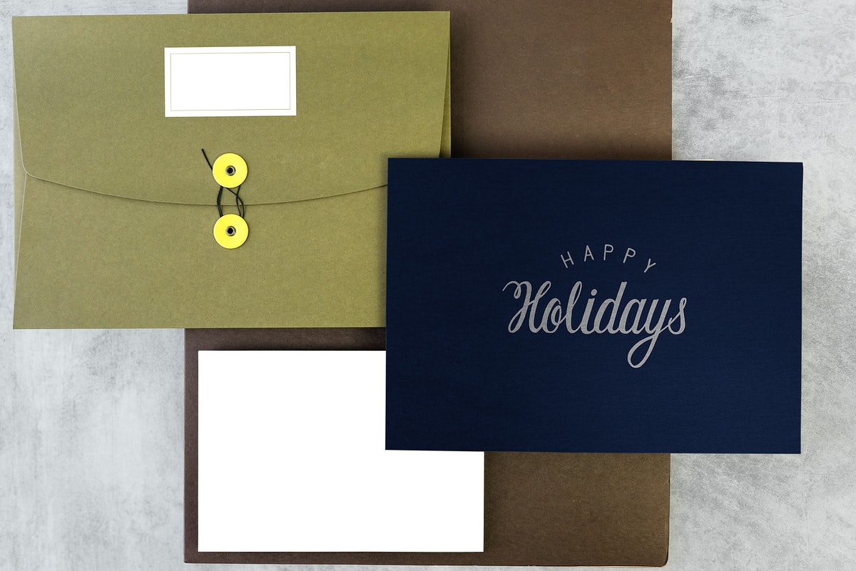 Happy Holidays Greeting Design Mockup