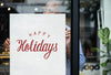 Happy Holidays Greeting Design Mockup