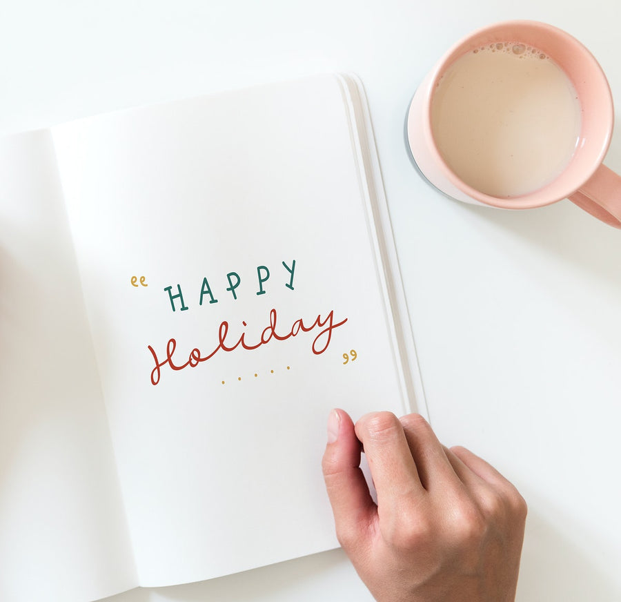 Happy Holidays Greeting Design Mockup