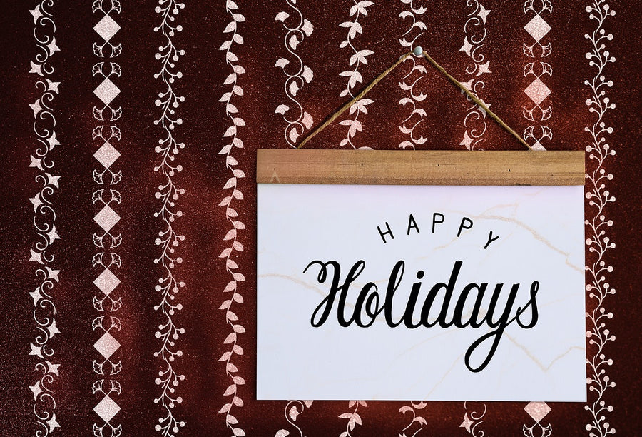 Happy Holidays Greeting Design Mockup