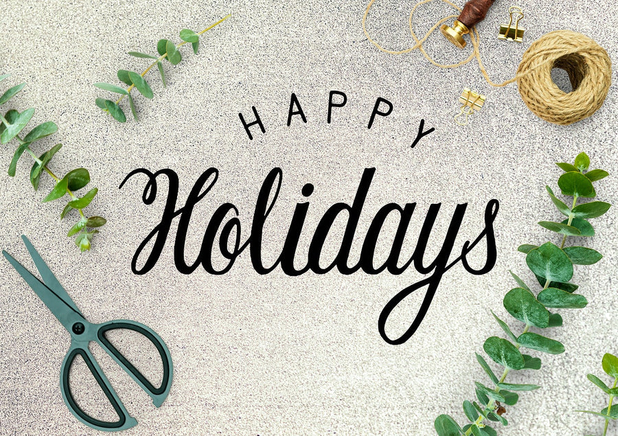 Happy Holidays Greeting Design Mockup