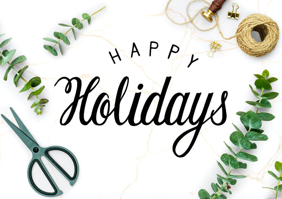 Happy Holidays Greeting Design Mockup
