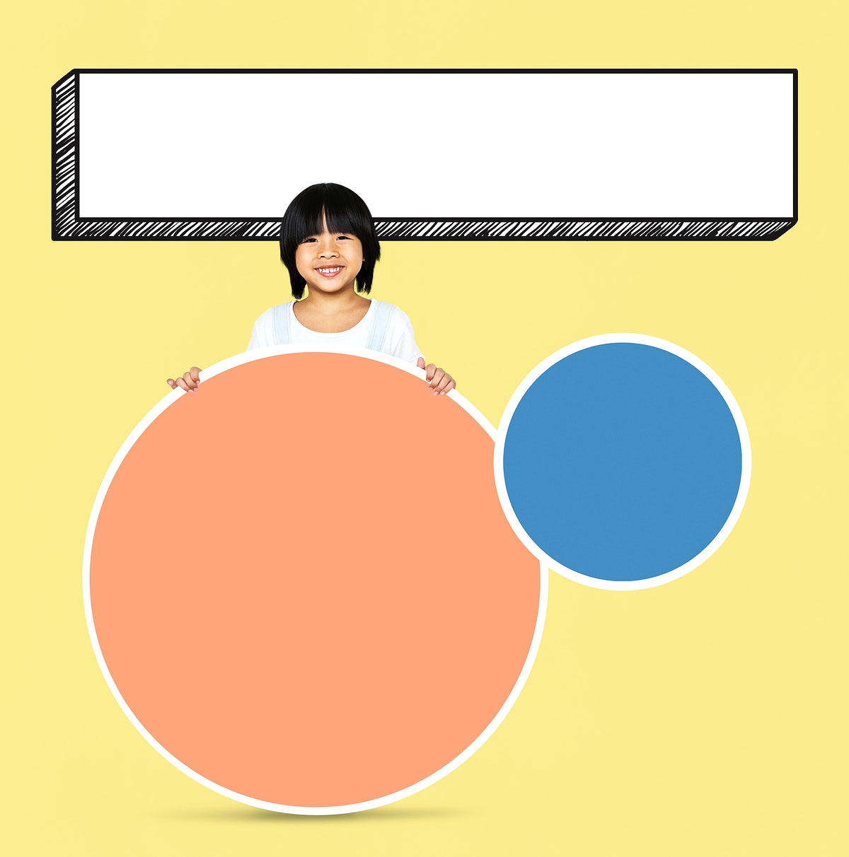 Happy Kid With Empty Boards