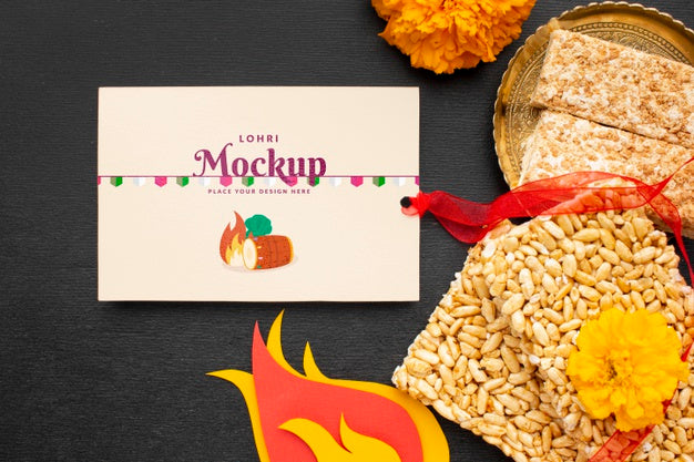 Happy Lohri Concept Mock-Up Psd