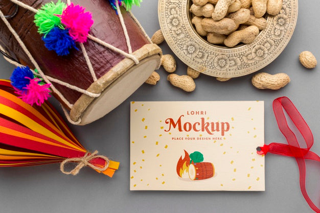 Happy Lohri Concept Mock-Up Psd