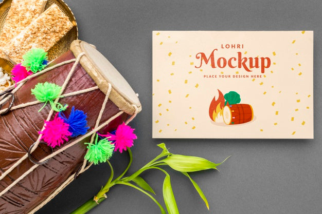 Happy Lohri Concept Mock-Up Psd