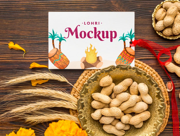 Happy Lohri Concept Mock-Up Psd