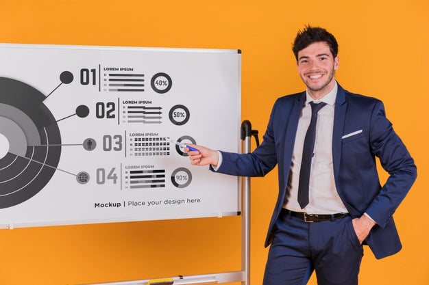 Happy Man Concept Mock-Up Psd